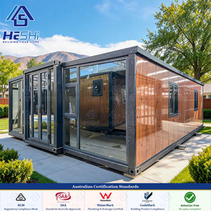 AU Standards 40Ft 20Ft Prefab Expandable Container House 1-5 Bedroom Mobile Home Granny Flat