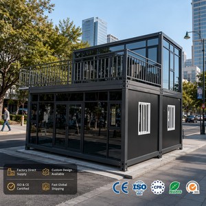 20FT Expandable & Detachable Breathable Flat Pack Container House-Modular Steel Structure Prefab Office Building