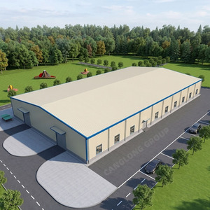 Modern Commercial Prefabricated Steel Structure Warehouse Manufacturer with Easy Assembly and Design/Installation Services