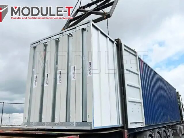 Flat Pack Containers for Site Assembly