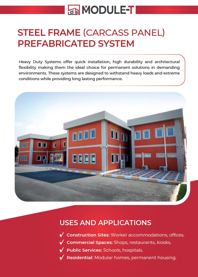 Carcass Panel Prefabricated Building Systems Specifications