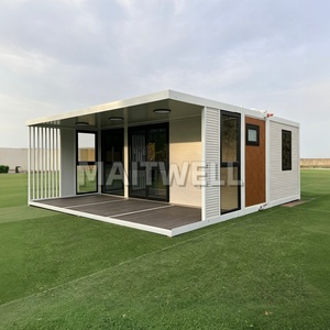 European Luxury Expandable House Double Wing Container House Modular House for Resort Workforce Housing